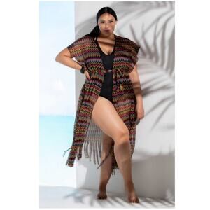 Becca Carnavale Cover-Up Wrap Plus Size 2X, New with Tags